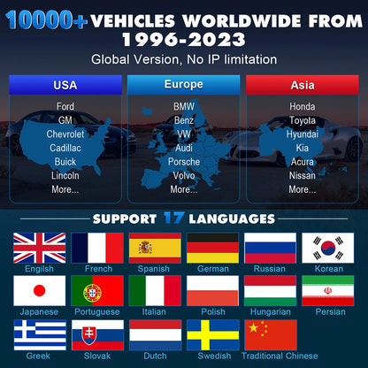 2025 Kingbolen Newest K7 Full System Car Diagnostic Tool 12V Vehicle OBD2 Scanner Auto ECU Coding Machine 31 Reset Service