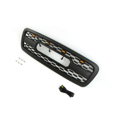 Car Mesh Front Grille With Light Fit for Sequoia 2001-2004