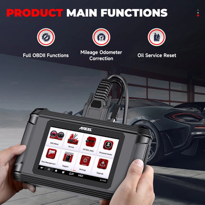 2025 ANCEL DM500 EU USA OBD2 Scanner Stock Code Reader with Oil Reset Change Mileage Car Cluster Correction Tool 1-Year Warranty