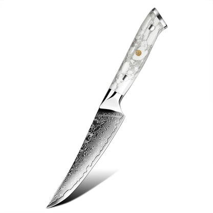 Amber Professional Steak Knives Set of 4 Razor Sharp 4pcs Kitchen Damascus Steak Knife Set With Giftbox Case