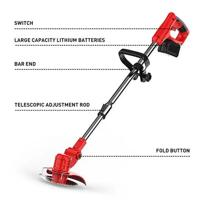DTWA3-0003 200W 6" Contains Two 3000 Mah Batteries Electric zero Turn Lawn Mower