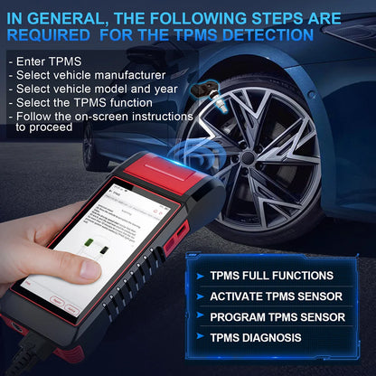 2025 New Arrival K6 Pro All System Diagnostic TPMS Programming Tool Battery Tester ECU Coding DOIP CAN FD OBD2 With Printer