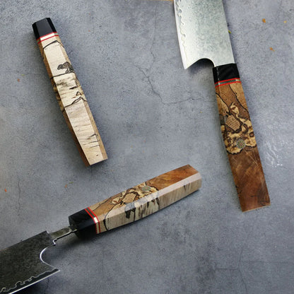 High Quality 67 Layers Damascus VG 10 Steel Kitchen Knife Set with Premium Resin Burl Wood Handle Kiritsuke Knife