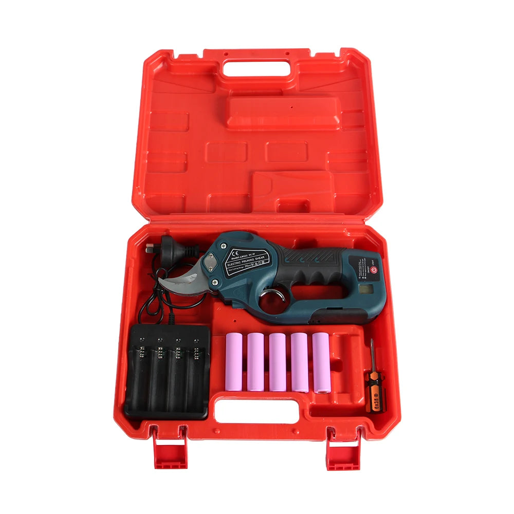 20mm(0.8inch) Garden Cordless Electric Li-ion Battery Cordless Electric Garden Scissors Pruning Shears Tree Pruner