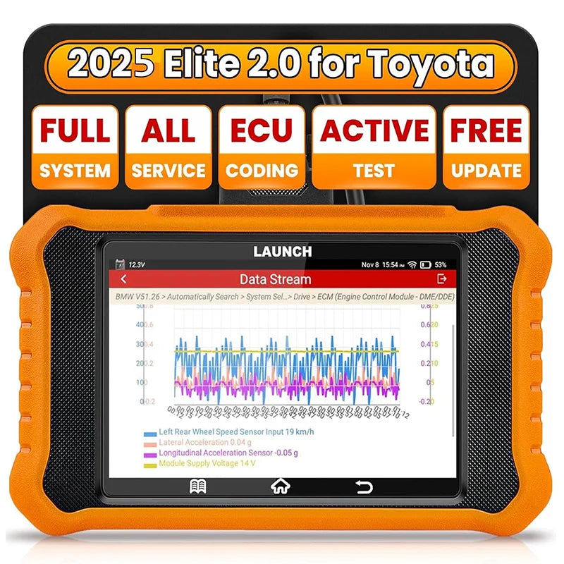 2024 Newest Launch CRE 2.0 for Toyota Bi-directional Full System Auto OBD2 Code Reader With ECU Coding Lifetime Free Update