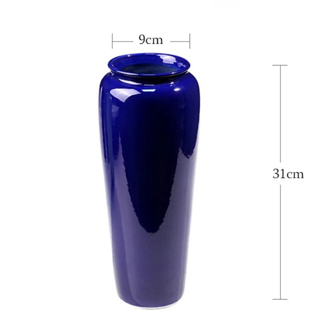 Ceramic Vase Chinese Style Tabletop Vase Decoration Living Room Flower Arrangement Flower Art Decoration Jewelry Home