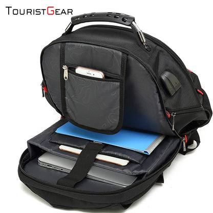 Promotional Anti-theft Travel Backpack for Men Business Backpack With USB Port Laptop Bag for Outdoor Activity, size - 19"