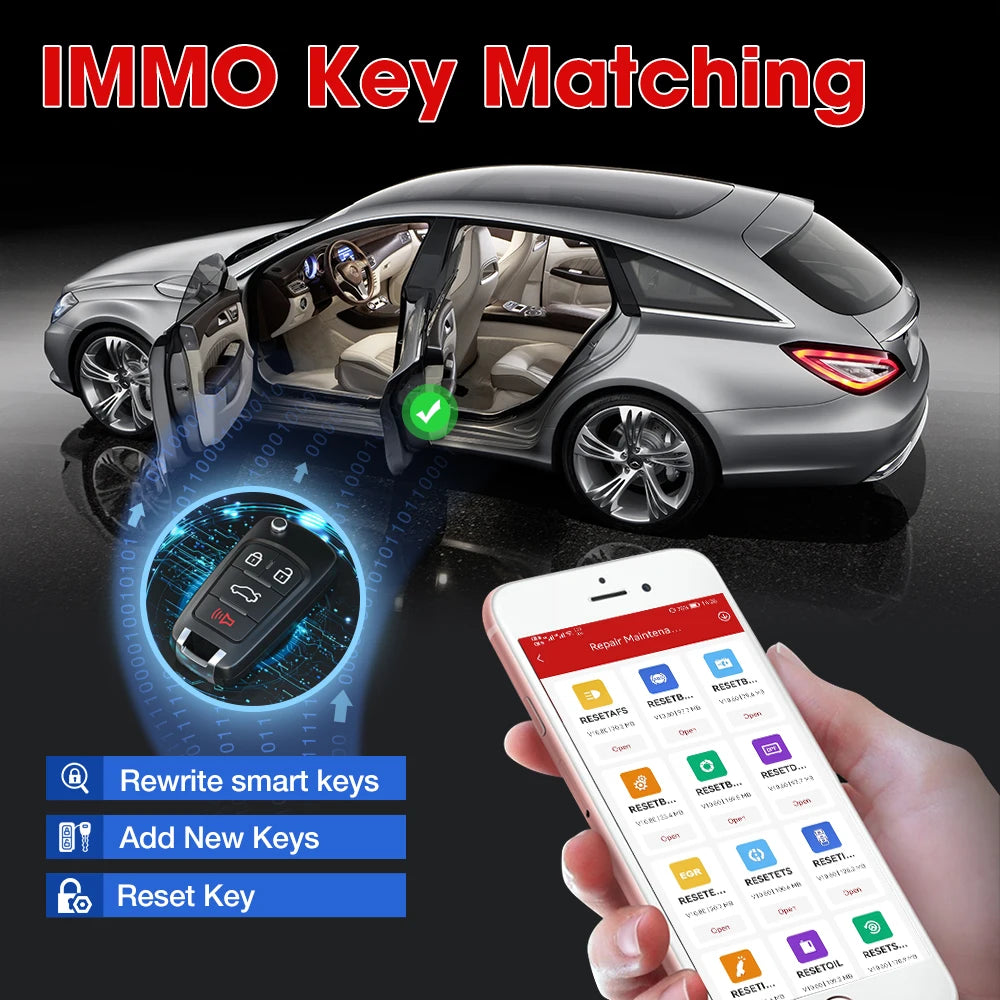 2025 Kingbolen Ediag Full System Car Diagnostic Tool Automotive OBD2 Scanner With 15 Resets Service