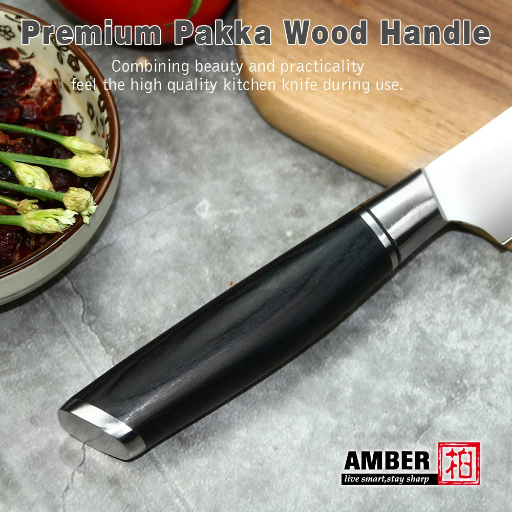 Hiigh Quality Multipurpose Pakkawood Handle 5inch Utility Kitchen Knife