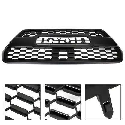Free Shipping USA Grille for Toyota Tacoma 2016-2023 TRD Pro LED Lights Matte Black Front Grille With Letter