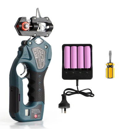 Fruit Tree Seedling Electric Grafting Machine, 8V 10mm Powder Electric Grafting Pruner Garden Tool Tree Grafting Cutter Tool