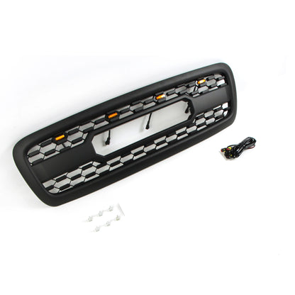 Car Mesh Front Grille With Light Fit for Sequoia 2001-2004