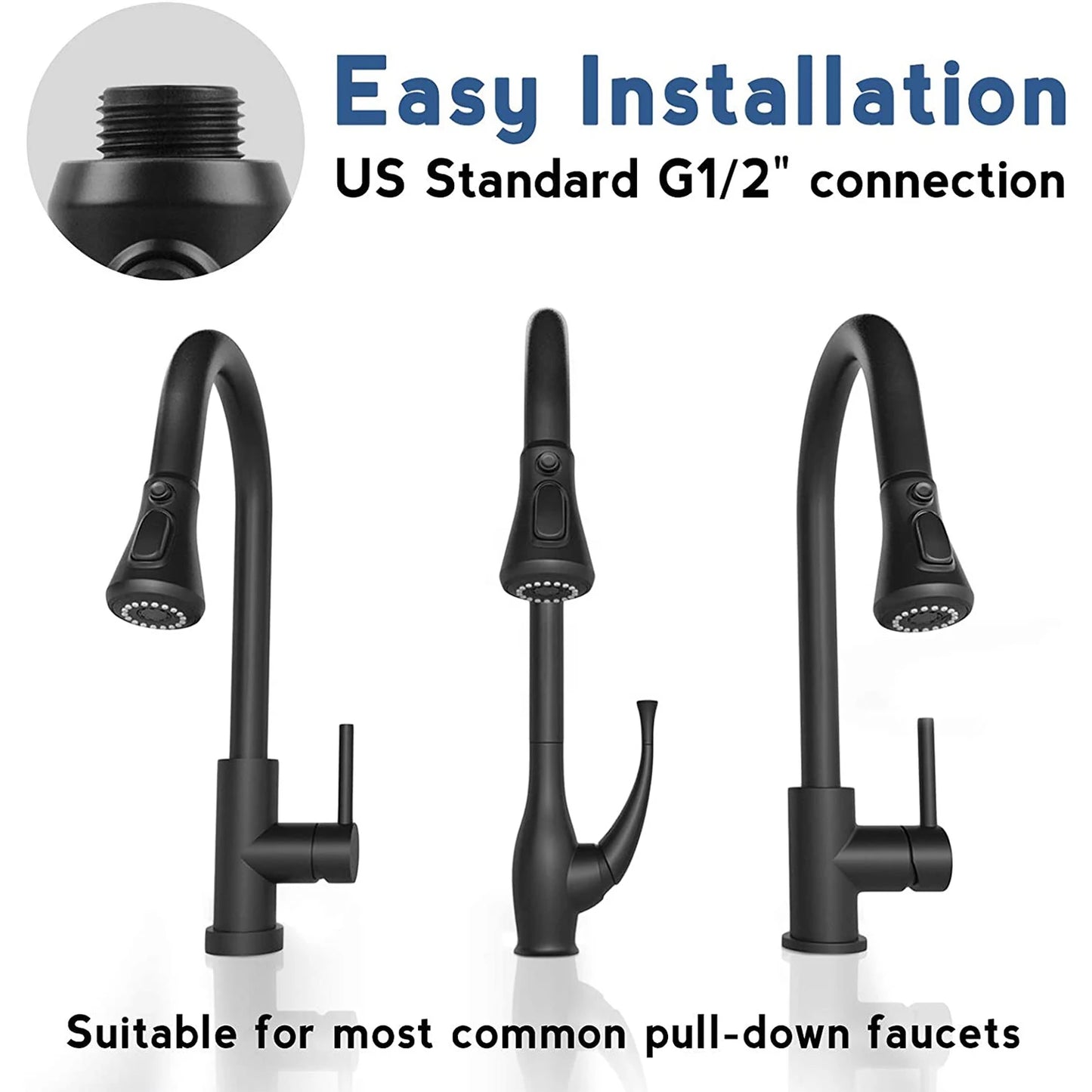 USA Stock ORB 3-Function Kitchen Sink Faucet Replacement Faucet Sprayer Head Replacement Kitchen Sink Spray Nozzle