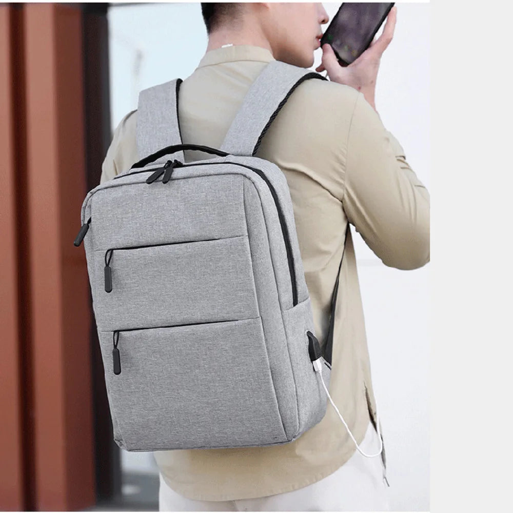 Men Woman Travelling Waterproof USB Recharging 15.6 Inches Backbag Business Laptop Backpack WIth USB