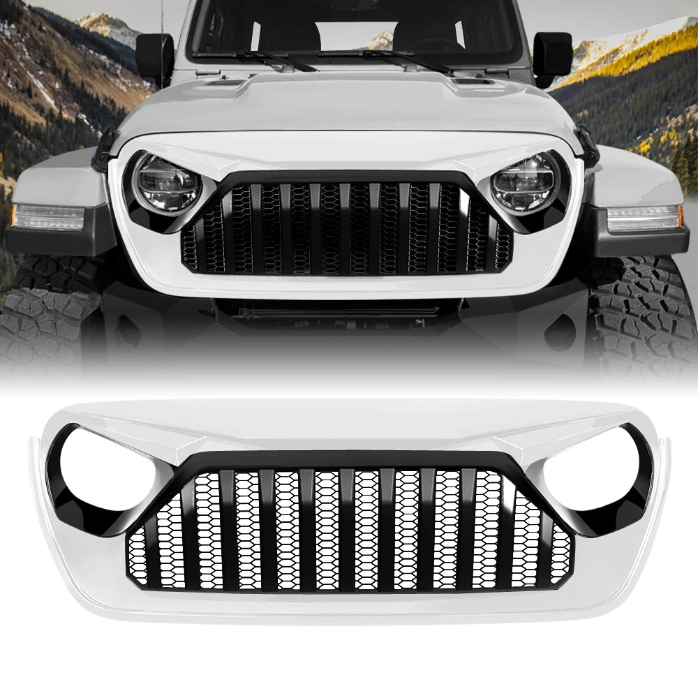 US STOCK Front Grille for jeep wrangler Jl/gladiator JT 2018-2022 White&Black Factory Price