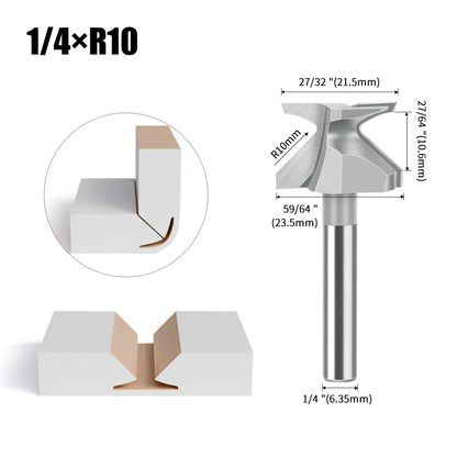 L-N313 Arc Bending Integrated Bit Forming R18 R30 Wood Router Bit for Wooden Door Wall Cabinet Without Filling Softening Process