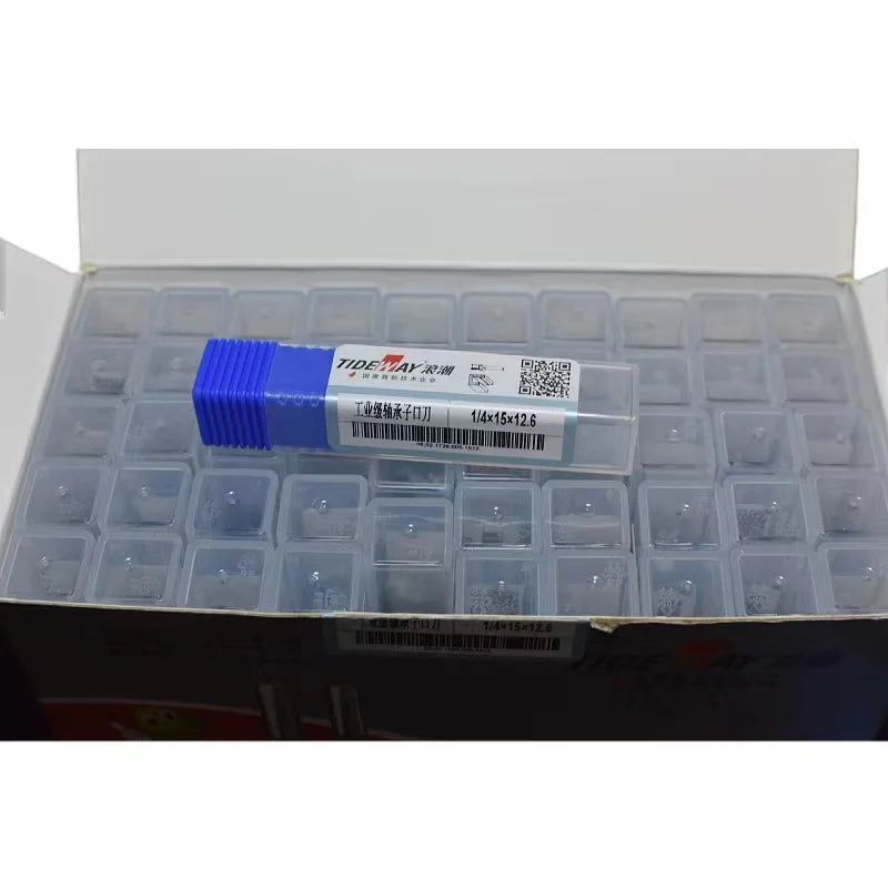 Tideway Professional Grade 1/4 Shank Carbide Bit Dovetail Router Bit Bottom Bearing End Mill Woodworking