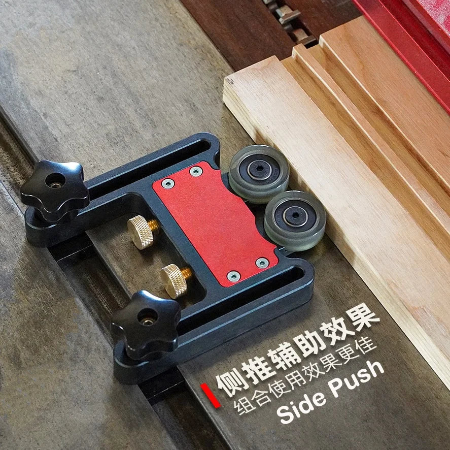 Updated Bearing Roller Featherboards Adjustable Table Feather Loc Boards Clamps for Woodworking Tools Table Saw Pushblock