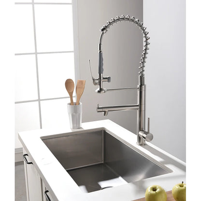 High Quality Contemporary Design Commercial Kitchen Faucet Wholesale Deck Mounted Thermostatic Single-Hole Brass Body Ceramic