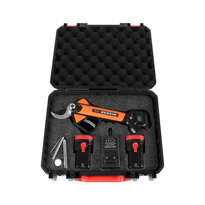 30mm Chargeable Electric Pruning Shears, Cordless Pruning Shear Battery Powered with SK5 Blades and 16.8V Lithium Battery