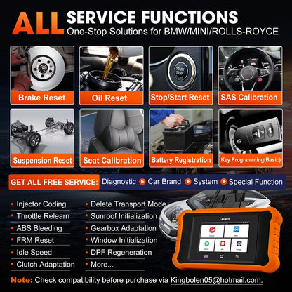 USA EU Warehouse LAUNCH Creader Elite 2.0 for BBA Full System 12V Auto Diagnostic Tool OBD2 EOBD Car Scanner