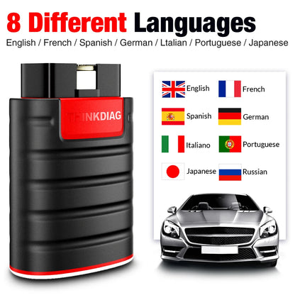 2025 Thinkdiag PK As Easydiag Full System OBD2 Diagnostic Tool Think Easy Diag OBDII Code Reader 16 Reset Services