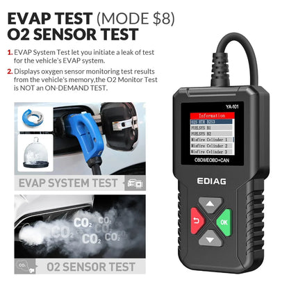 Best Selling Product 2025 EDIAG YA101 OBDII Car Code Reader Full Diagnostic OBD2 Scanner for Automotive Engine Diagnostic Tool