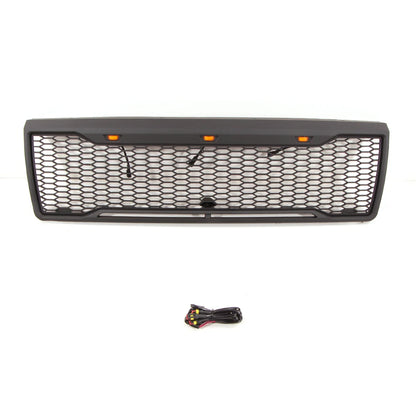 Auto Parts Front Grille Mesh Grille W/LED Fit for 1992-1996 Ford BRONCO F150