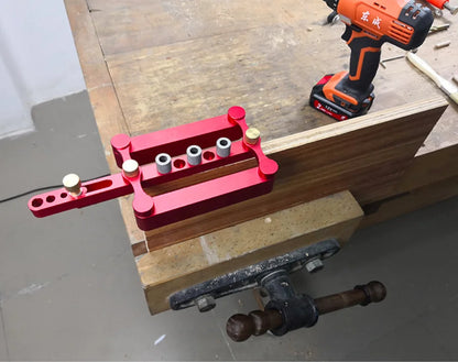 LISCA 6/8/10mm colorful Aluminium Alloy Straight Hole Doweling Jig Kit for woodworking