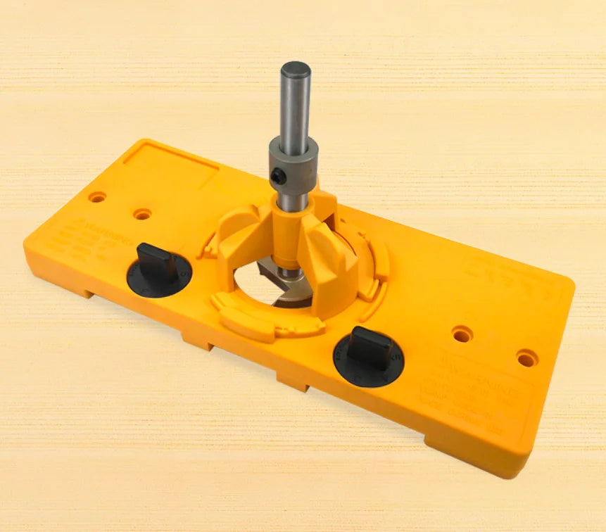 35MM Cup Style Concealed Hinge Jig Drill Guide Set Door Boring Hole Template Bit
