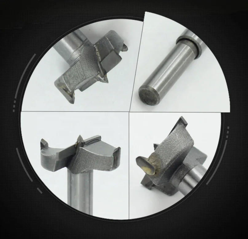 15mm to 60mm 10pcs Wood Hole Saw Set Hinge Boring Drills Wood Forstner Drill Bit Kit