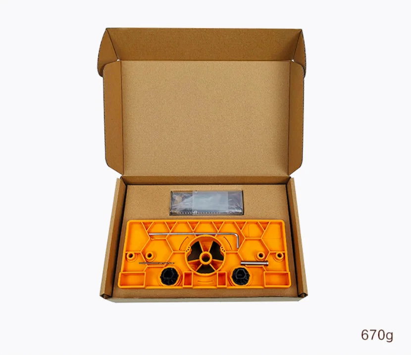 35MM Cup Style Concealed Hinge Jig Drill Guide Set Door Boring Hole Template Bit