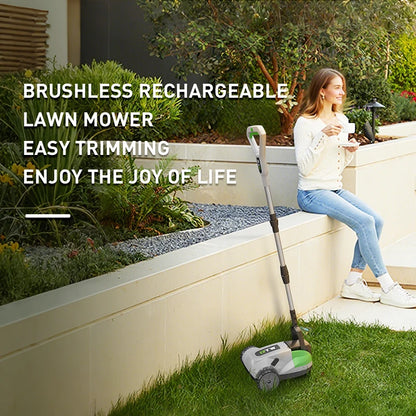 DTWA3-0014 Electric Wheel Brushless Lawn Mower Metal Blade Lawn Mowing Power Tool Push Lawn Mower