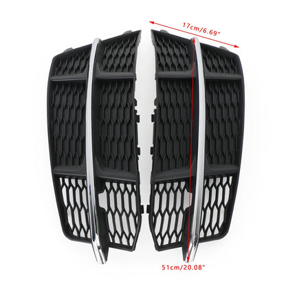 Areyourshop 4G0807681AN 4G0807682AN Front Bumper Lower Grille Grill for Audi A6 (C7) S-LINE 2014-2018 (For S-Line Bumper Only)