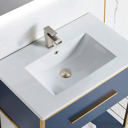 Modern UPC Brass Brushed Nickel Single Hole Bathroom Basin Faucet Ceramic Valve Core US Warehouse Mixers Taps