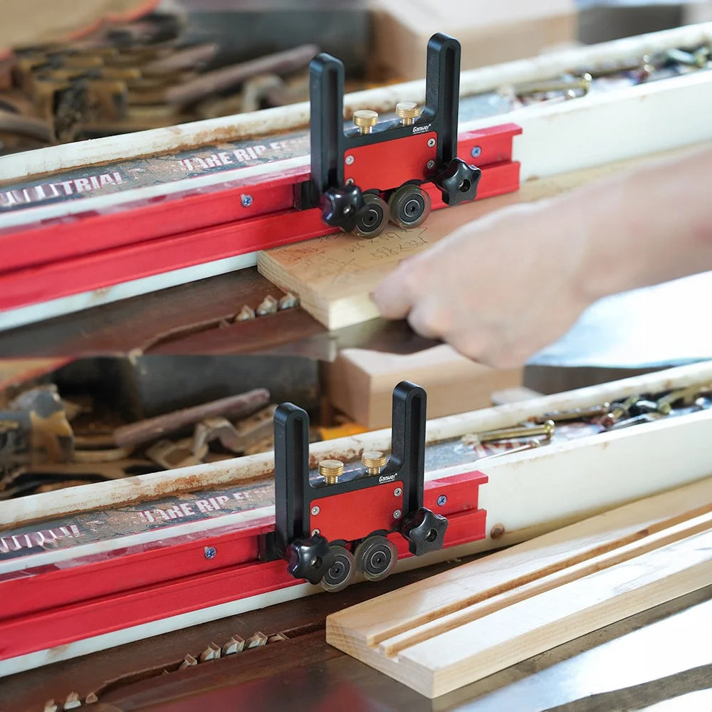 Updated Bearing Roller Featherboards Adjustable Table Feather Loc Boards Clamps for Woodworking Tools Table Saw Pushblock