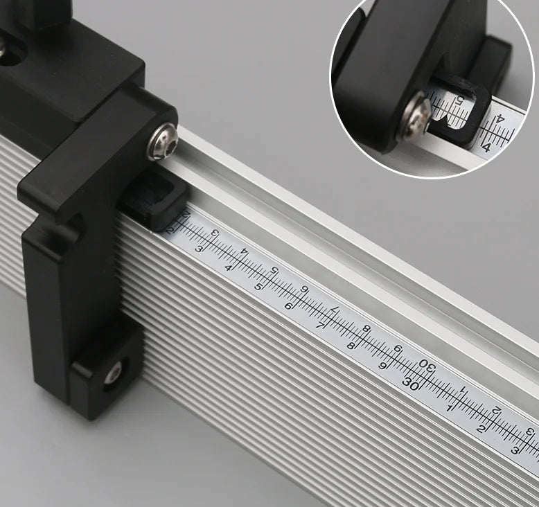 L-HT106 Table Saw Bar Fence with Ruler and Stop t Track