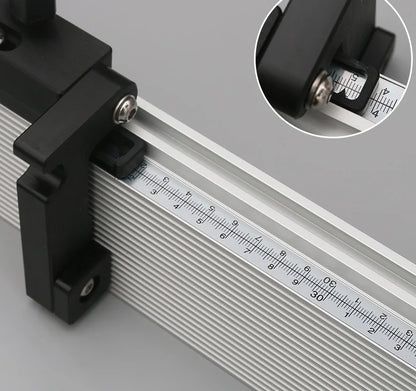 L-HT106 Table Saw Bar Fence with Ruler and Stop t Track