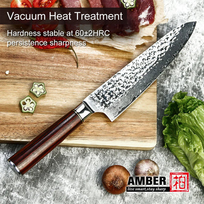 9 Pcs New Design 67 Layers Damascus VG 10 Steel Kitchen Knife Set with Premium Sandal Wood Handle