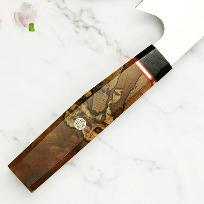 Yangjiang Amber Japanese High Quality Damascus 67 Layers Vg10 Steel 8 Inch Kitchen Kiristuke Knife with Splate