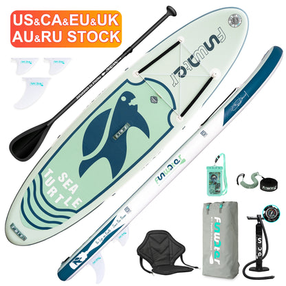 FUNWATER Dropshipping OEM Hot Sales 10'6" Blue Paddleboard Sub Board Stand up Paddle Price Surfboards Water Sport Isup