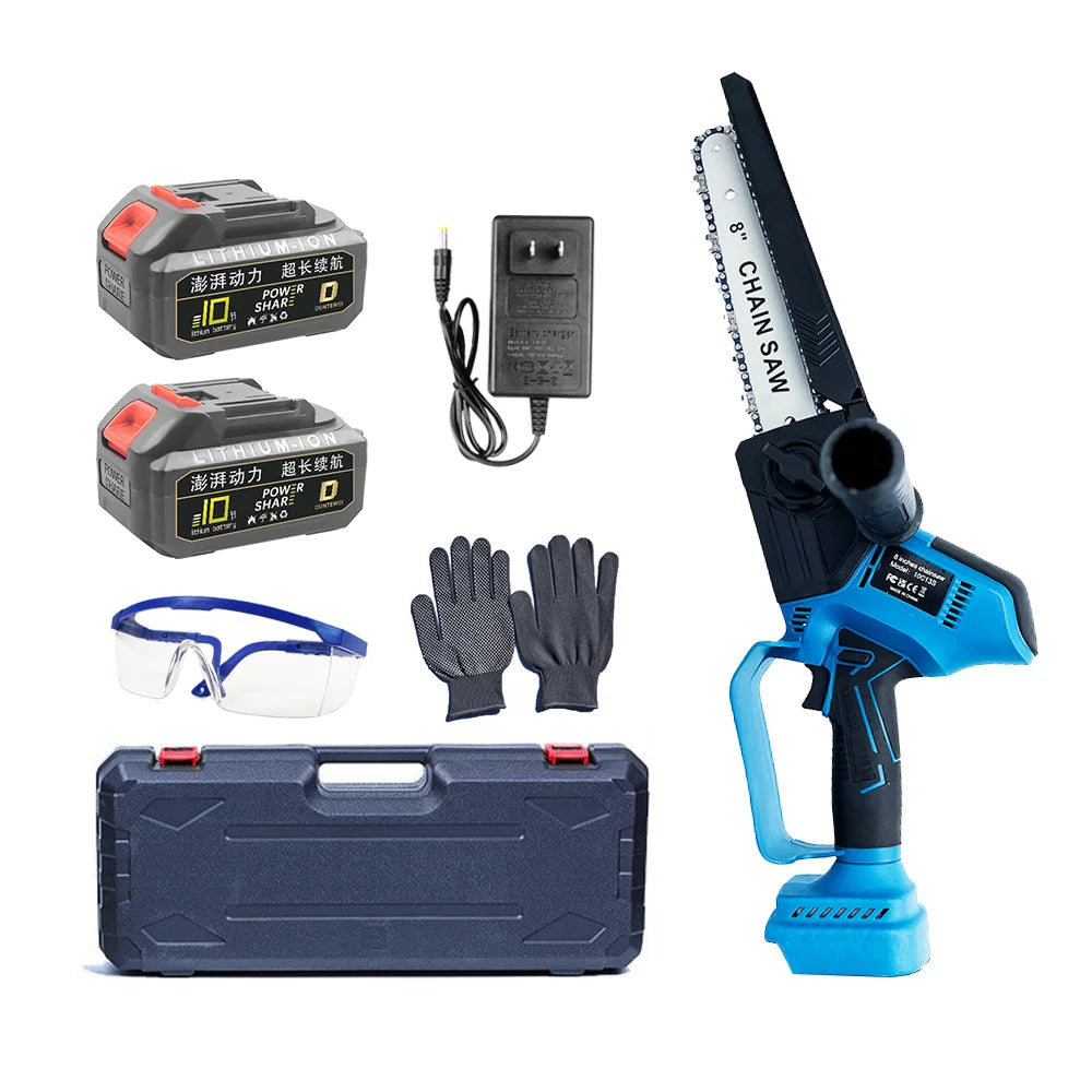 DTWA2-0048 Factory Wholesale Brushless Lithium Electric Chain Saw Cordless 8 Inch Chainsaw