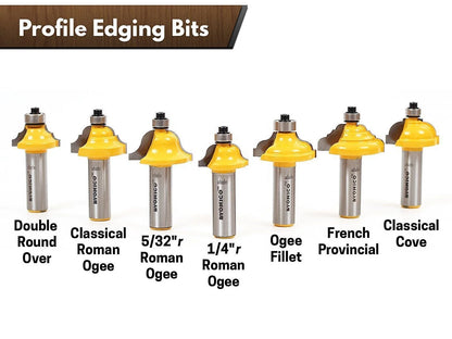 70pcs Wooden Case Pack Carbide Router Bits Set with 1/2 Round Shank Router Bits for Wood Woodworking, overall length - Mutil-Length