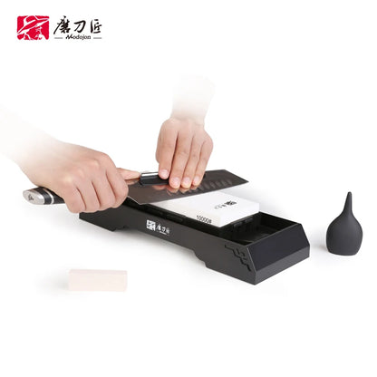 TG9100 GRINDER 10000 Mesh Single Side Whetstone Grindstone Set for Kitchen Household TG9100