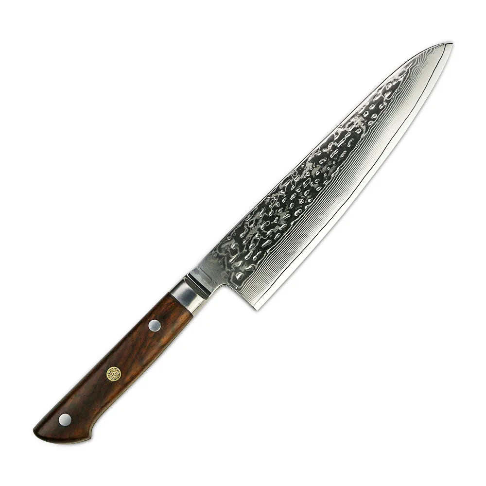 Guarantee High Quality 67 Layers VG10 Damascus Steel Santoku Utility Japanese Kitchen Knives with Wooden Handled