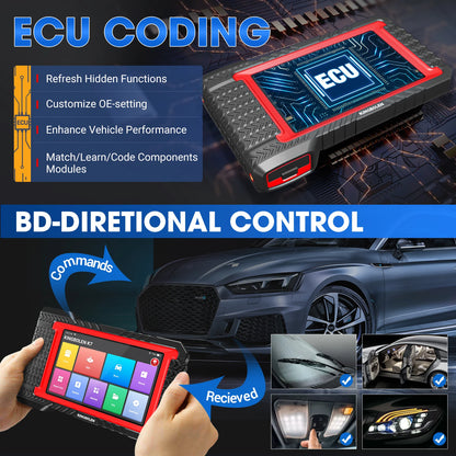 2025 Newest Elite Kingbolen K7 Escaner Automotriz All System Car Diagnostic Tool Key Programmer Scanner 38+ Resets PK D7