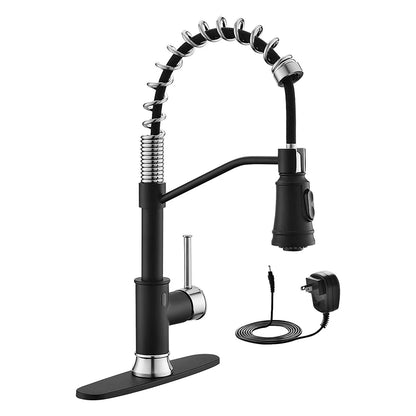 For FLG Gold Black Kitchen Faucet Smart Automatic Touchless Brass Tap Single Handle Pull-out Kitchen Sink Faucets Sensor Technol