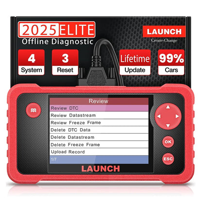 CRP123 V2.0 Four System Diagnostic Tool Oil SAS ETC Service Code Reader Lifetime Free Update PK CRP123X