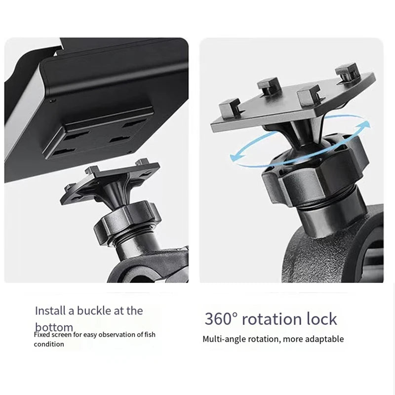 Portable Battery Powered Fish Finder 5 "waterproof Color Screen with 220° Large Wide Angle Underwater Camera and 20meter Cable