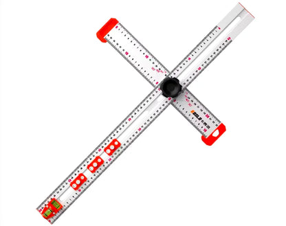 L-HT201 60cm T Type Aluminum Alloy Movable Combination Angle Ruler 90 /45 Degrees High Precision Woodworking T Ruler